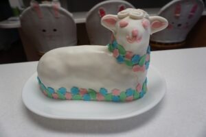vintage griswold fondant cake mold bunny rabbit cast iron 