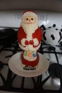 griswold santa cake mold vintage cast iron