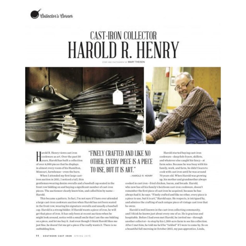 Harold Henry: Cast Iron Collector and Lodge Legend