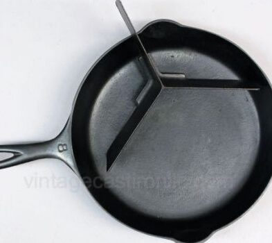 griswold griswald vintage antique cast iron all in one separator skillet pan fry frying fryer triple 3 sections o'neil collection collect collector