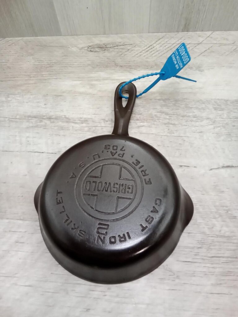Vintage and antique cast iron cookware that sold for the highest prices at auction in February 2023. Griswold vintage cast iron skillet 2 703 price value sold for how much