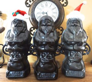 Vintage authentic Griswold Santa cake molds collection of Doyle Pregler and Brenda Bernstein