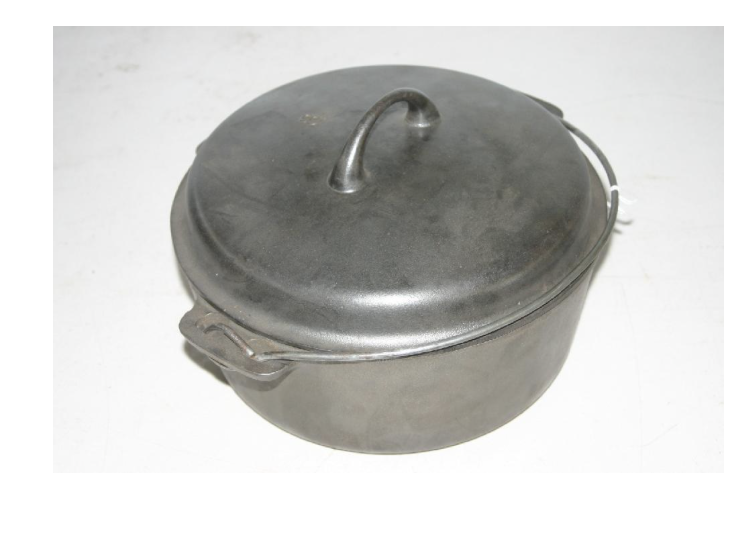 Griswold Iron Mountain antique vintage cast iron Dutch oven pot pan with lid cover price how much value cost
