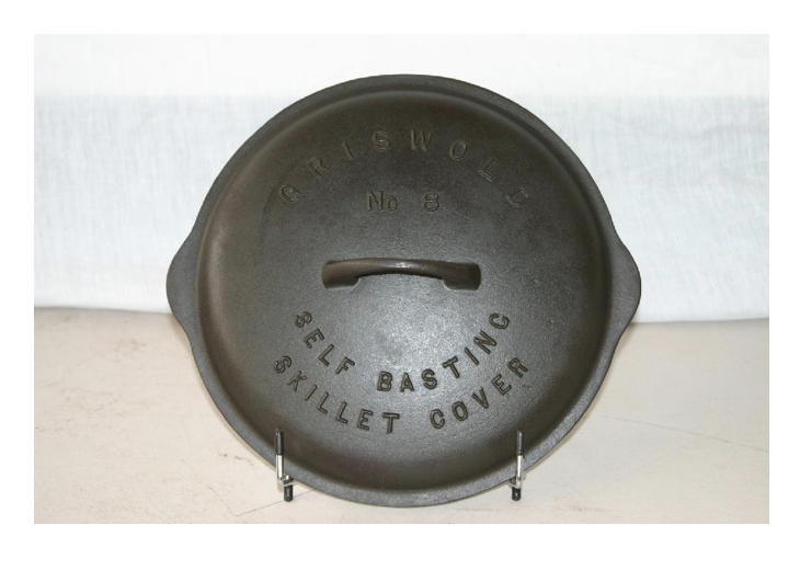 griswold 8 vintage antique self basting skillet lid cover raised letters pan fry frying price how much value cost