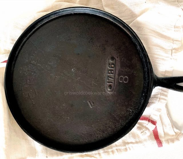 griddle round antique vintage cast iron erie 1786v 8 griswold