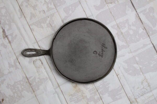 Antique Cast Iron Script Sidney O Griddle round wagner ohio collection of john clough