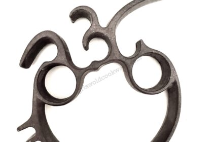 7 way universal tool cast iron brass thayer unusual shape what is this two holes points hook round finger