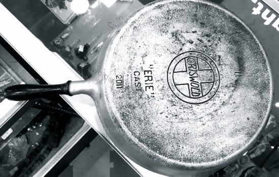 8 Griswold 'slant ERIE' skillet (SOLD)