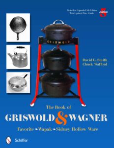 "Blue book" book about on Griswold and Wagner, Favorite, Wapak, Sidney Holloware Vintage Cast Iron Cookware. 