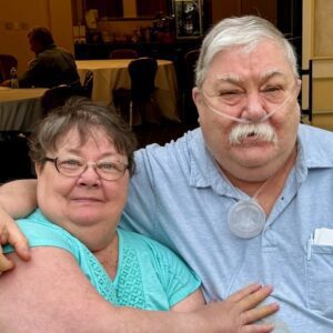 Nancy and Dave Lange at the 2024 Griswold and Cast Iron Cookware Association convention in Erie, PA. 