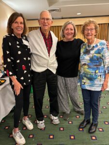 Mary, Larry O'Neil, Linda Lamb, Marg O'Neil at the Griswold and Cast Iron Cookware Association convention in Erie, Pennsylvania. 