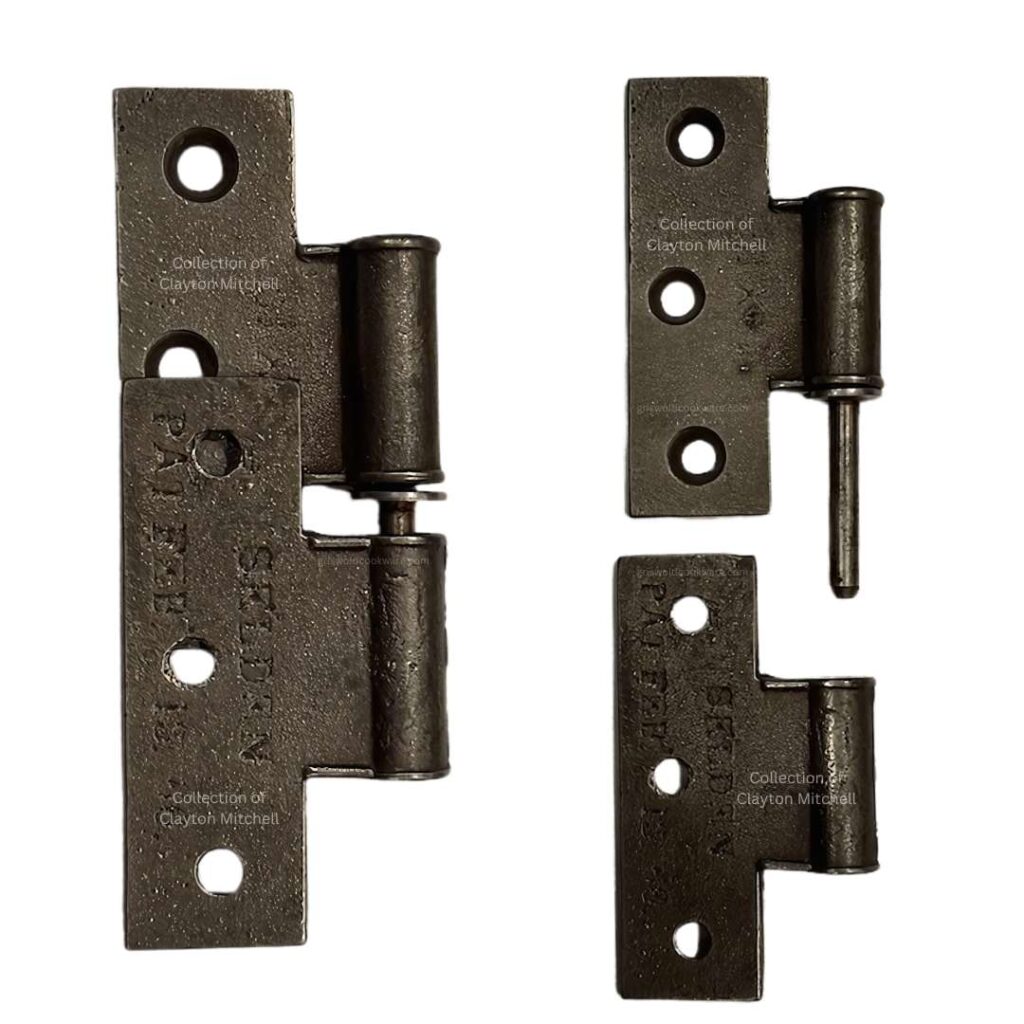 Antique separable butt hinge from the collection of Clayton Mitchell.