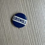 Griswold button from the collection of Griswold cast iron collector Eric McAllister. 