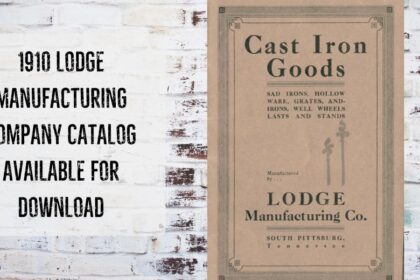 Lodge Manufacturing Company 1910 Catalog cover.