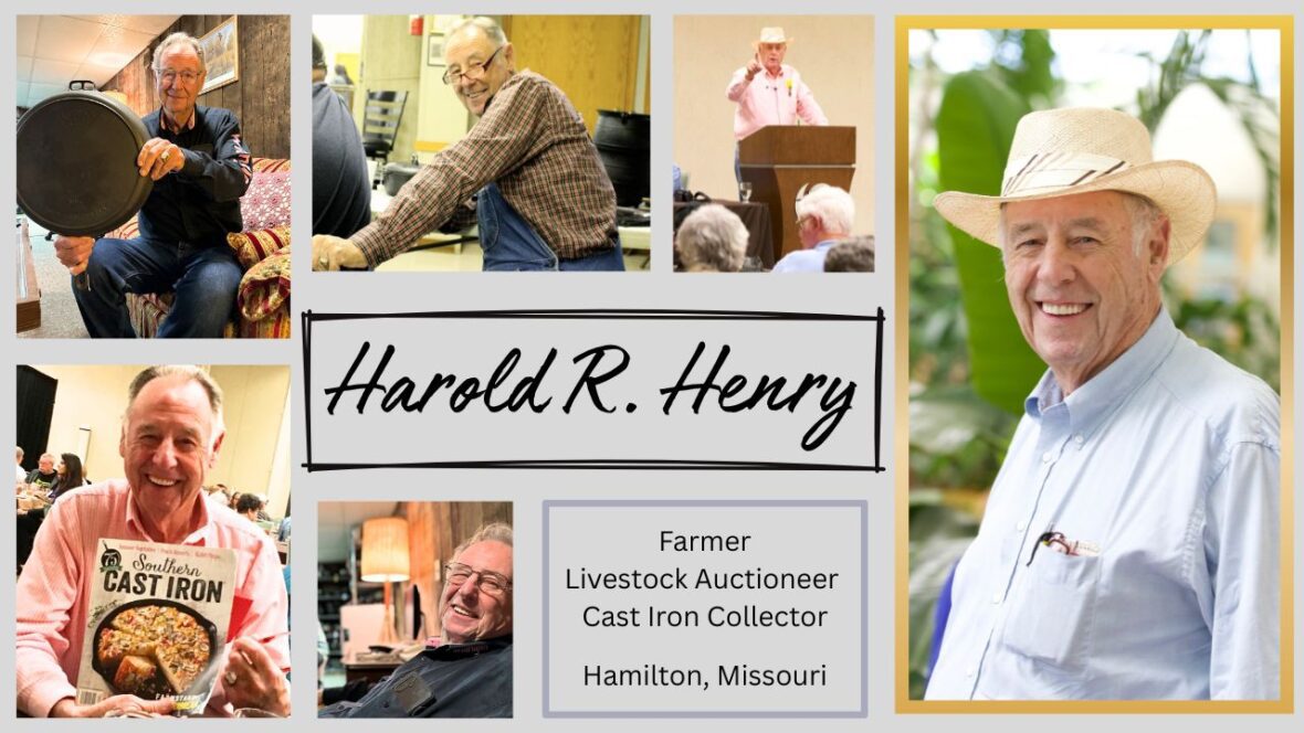 Collage of photos of Harold R. Henry of Hamilton, Missouri.