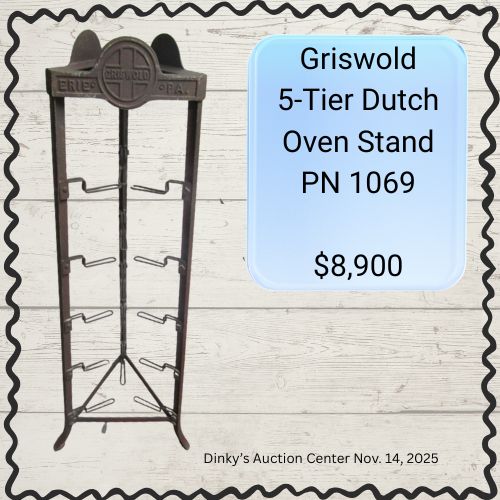 Griswold 5-tier Dutch Oven stand pn 1069 $8900