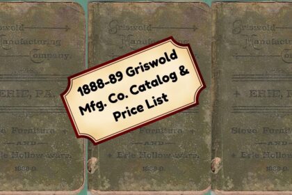 1888-89 Griswold price list and catalog cover.