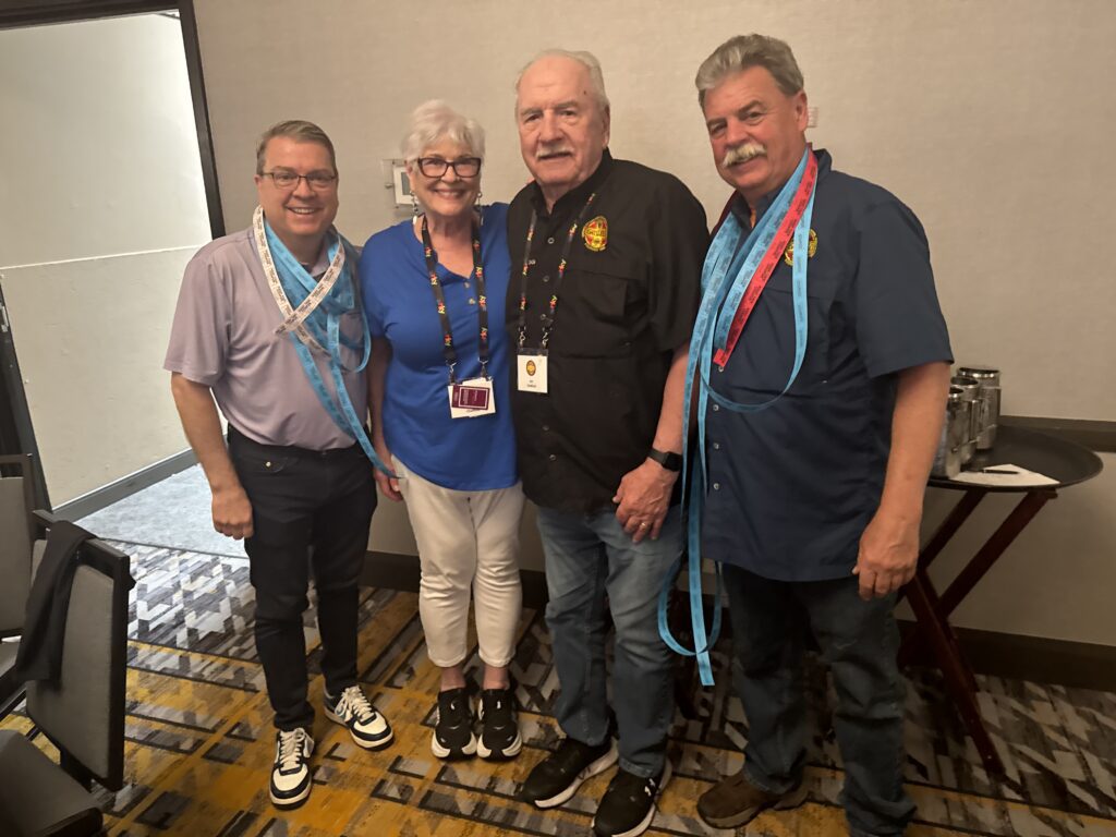 Scott McCarter, Terri and Art Chatfield, Sonny McCarter - hosts of the cast iron convention. 
