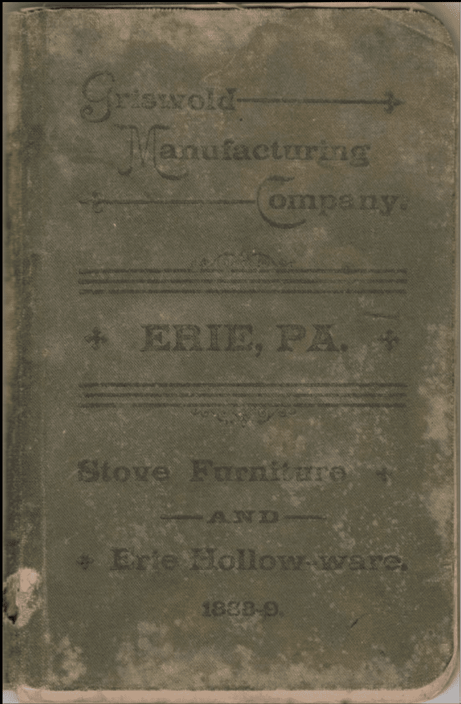 1888-89 Griswold catalog and price list. 